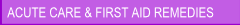Acute Illness & First Aid