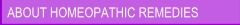 Homeopathic Remedies